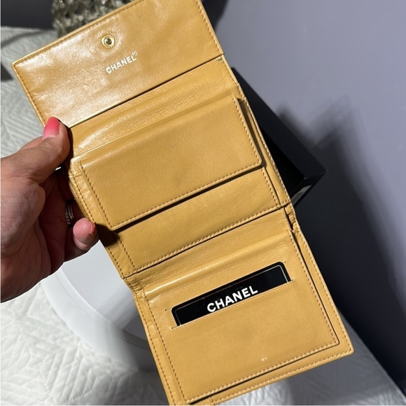 Chanel Tan Chocolate Bar wallet w/box & authenticity card. - Picture 7 of 15